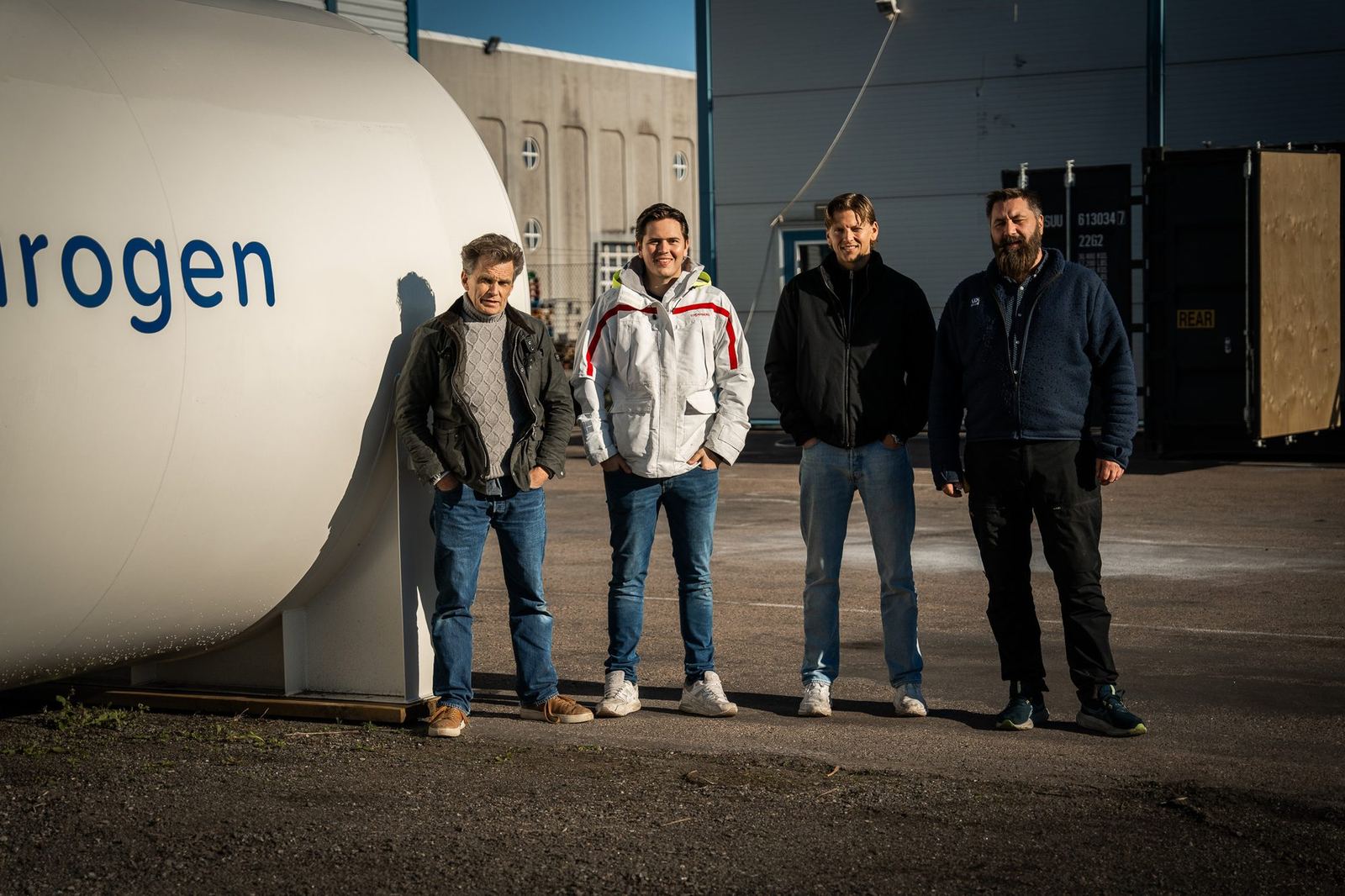 The team behind DRIV hydrogen at the facility